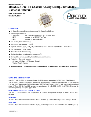 MUX8522 Datasheet PDF Aeroflex Corporation