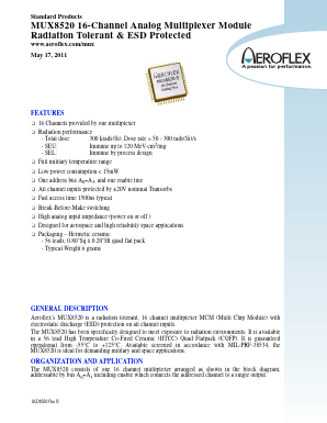 MUX8520 Datasheet PDF Aeroflex Corporation