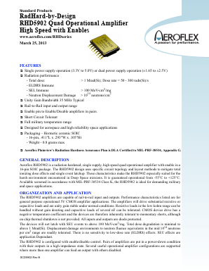 5962H1024103KXC Datasheet PDF Aeroflex Corporation