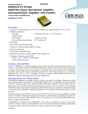 5962H1024104KXC Datasheet PDF Aeroflex Corporation