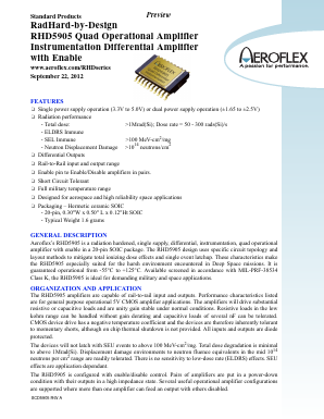 RHD5905 Datasheet PDF Aeroflex Corporation