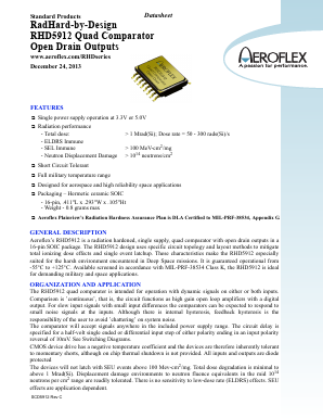 5962H1024203KXC Datasheet PDF Aeroflex Corporation