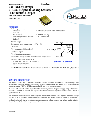 RHD5931-201-1S Datasheet PDF Aeroflex Corporation