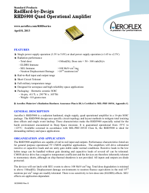 5962-1024101KXA Datasheet PDF Aeroflex Corporation