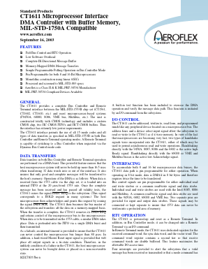 CT1611 Datasheet PDF Aeroflex Corporation