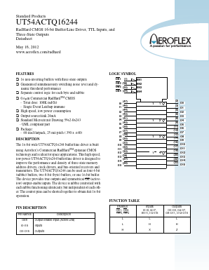 UT54ACTQ16244UCC Datasheet PDF Aeroflex Corporation
