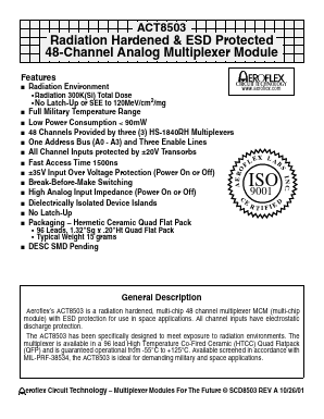 ACT8503-7 Datasheet PDF Aeroflex Corporation