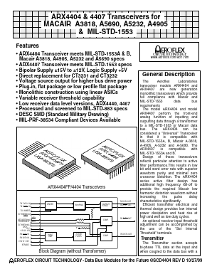 5962-9174908HYC Datasheet PDF Aeroflex Corporation