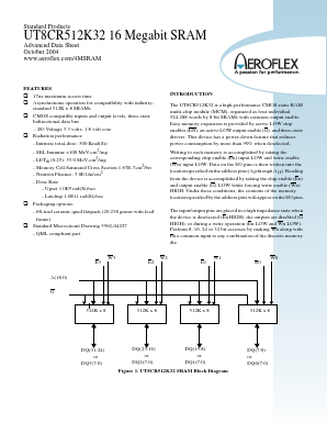 5962R-0422701QXC Datasheet PDF Aeroflex Corporation