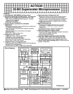 ACT-5230PC-133F22C Datasheet PDF Aeroflex Corporation