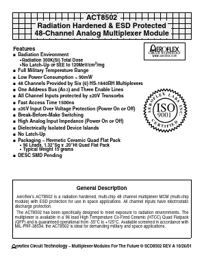 ACT8502-S Datasheet PDF Aeroflex Corporation