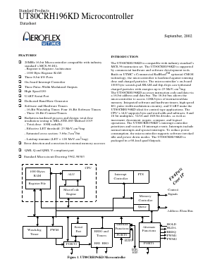 UT80CRH196KD-WCA Datasheet PDF Aeroflex Corporation