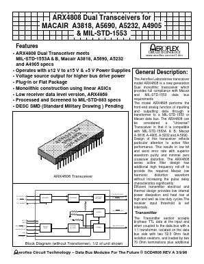 ARX4868-2 Datasheet PDF Aeroflex Corporation