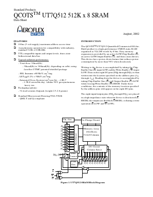 UT7Q512K-UPX Datasheet PDF Aeroflex Corporation