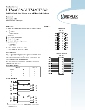 5962G9656901QXX Datasheet PDF Aeroflex Corporation