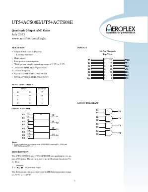 5962H9651903VXC Datasheet PDF Aeroflex Corporation