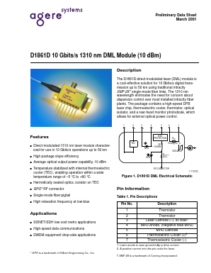 D1861D023 Datasheet PDF Agere -> LSI Corporation