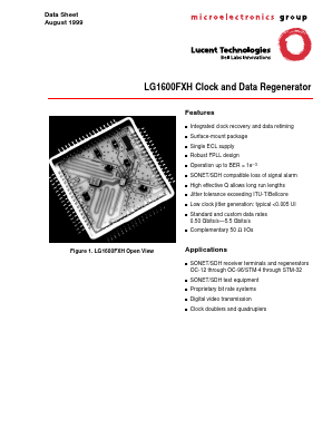 LG1600FXH1244 Datasheet PDF Agere -> LSI Corporation
