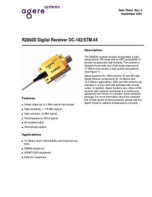 R2860D023 Datasheet PDF Agere -> LSI Corporation