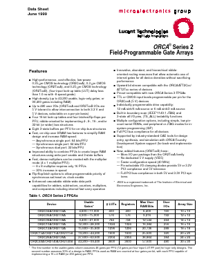 OR2C08A-2BA352I Datasheet PDF Agere -> LSI Corporation