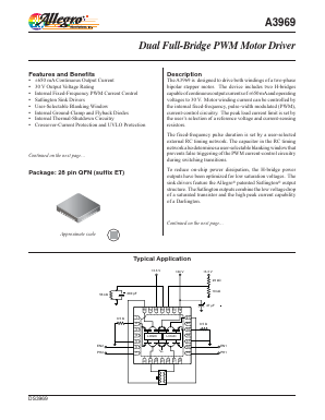 A3969SET-T Datasheet PDF Allegro MicroSystems