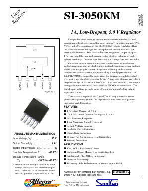 SI-3050KM Datasheet PDF Allegro MicroSystems