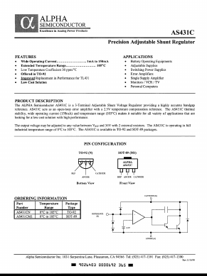 AS431C Datasheet PDF Alpha Industries