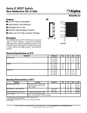 AS006M2-93 Datasheet PDF Alpha Industries