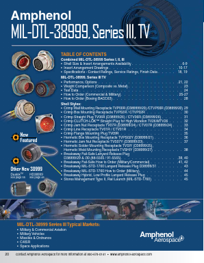 TVP00RL-9-35BA Datasheet PDF Amphenol Aerospace