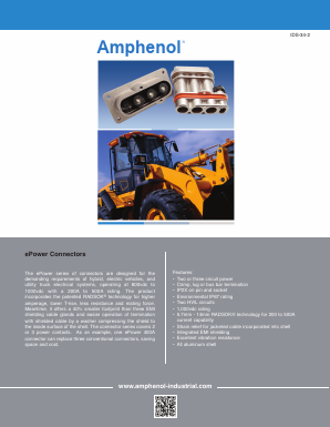 EP43502B Datasheet PDF Amphenol Aerospace