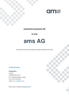 AS1356-27-T Datasheet PDF austriamicrosystems AG