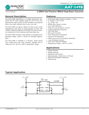 AAT1149B Datasheet PDF Analog Technology Inc