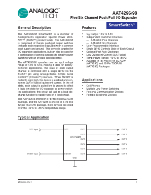 AAT4296 Datasheet PDF Analog Technology Inc