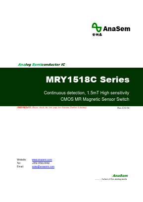 MRY1518C Datasheet PDF AnaSem Semiconductors