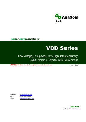 VDD191LNTA Datasheet PDF AnaSem Semiconductors