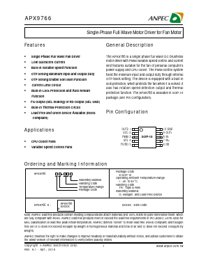 APX9766 Datasheet PDF Anpec Electronics