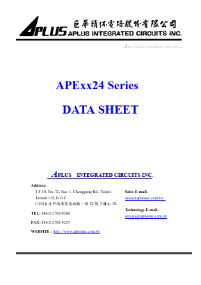 APE17024 Datasheet PDF APLUS INTEGRATED CIRCUITS