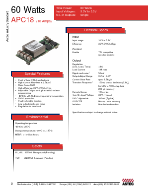 APC18 Datasheet PDF Astec Semiconductor => Silicon Link