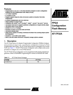 AT17F32A-30BJI Datasheet PDF Atmel Corporation