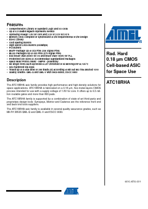 ATC18RHA Datasheet PDF Atmel Corporation