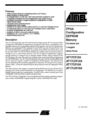 AT17C512A Datasheet PDF Atmel Corporation