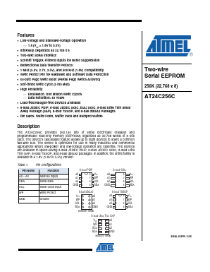 AT24C256C-TH-T Datasheet PDF Atmel Corporation