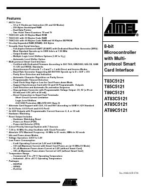83C5121-IL Datasheet PDF Atmel Corporation