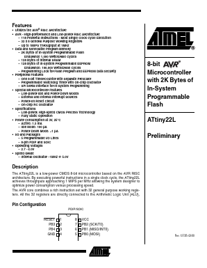 ATTINY22L Datasheet PDF Atmel Corporation