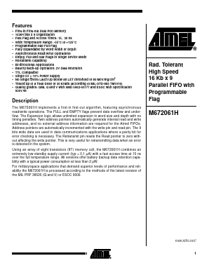 5962D9317710VNC Datasheet PDF Atmel Corporation