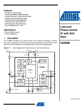U2008B-XFPG3 Datasheet PDF Atmel Corporation
