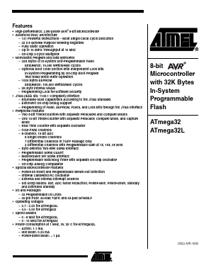ATMEGA32-16MC Datasheet PDF Atmel Corporation