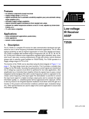T2526N3XX-DDW Datasheet PDF Atmel Corporation