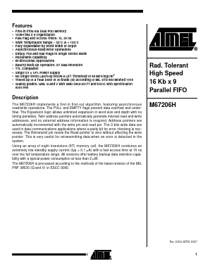 5962-9317707QNC Datasheet PDF Atmel Corporation