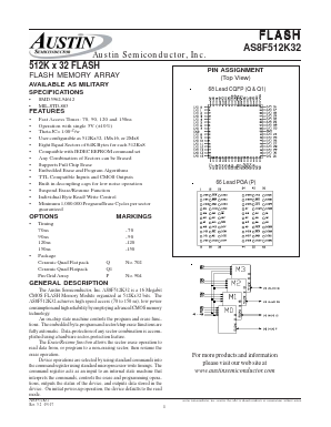 AS8F512K32 Datasheet PDF Austin Semiconductor